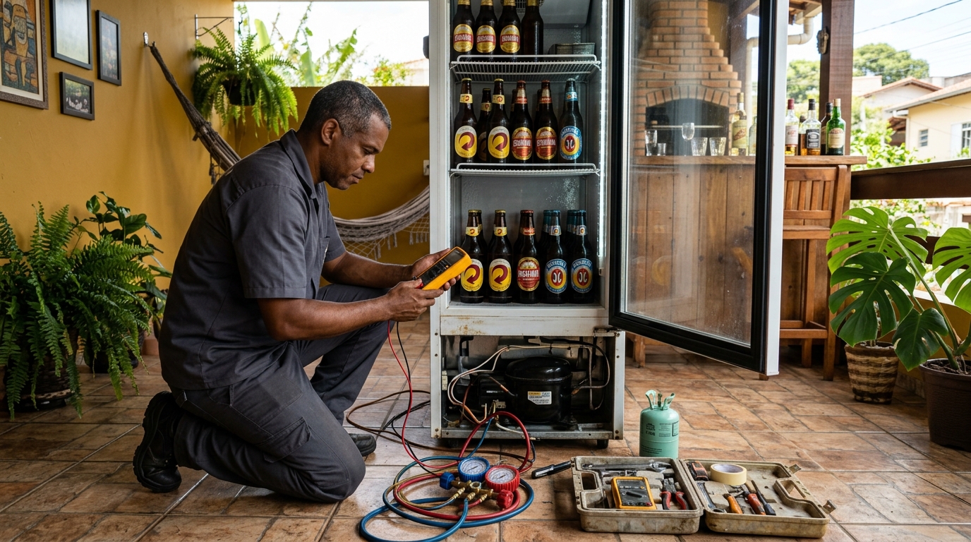Manutenção da placa eletrônica de cervejeira em São Luís‑MA